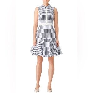 XS Shoshanna Salome Shirtdress Blue Geometric Size 2